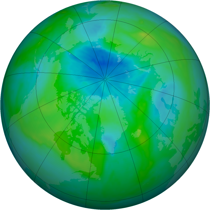 Arctic ozone map for 04 September 2014